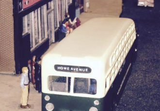 Vintage bus commission made as a scale model