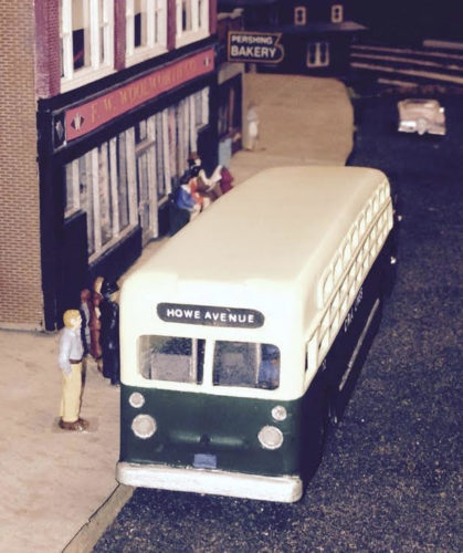 Vintage bus commission made as a scale model
