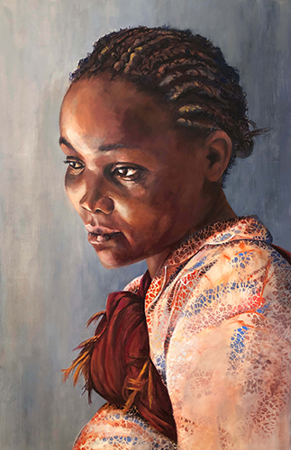 portrait of African girl by Julie Stead