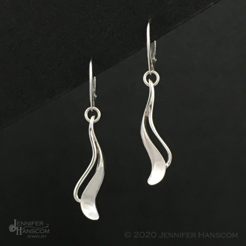 sterling silver earrings by Jennifer Hanscom
