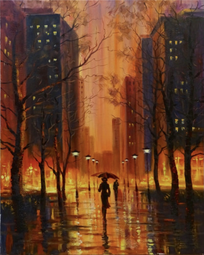 New York cityscape by Baiba Limane