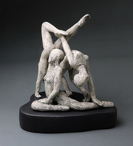 figurative clay sculpture by Lisa Hilton