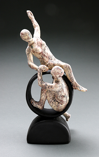 figurative clay sculpture by Lisa Hilton