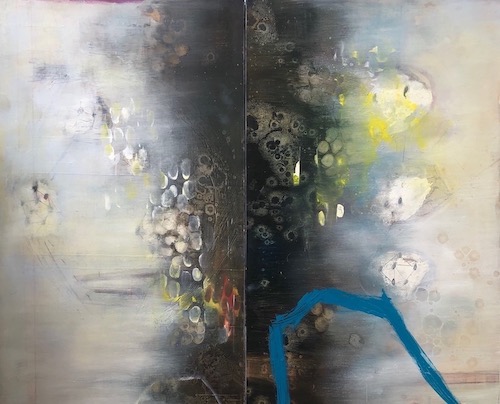 abstract painting by Lauren Mantecon