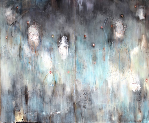 abstract painting by Lauren Mantecon
