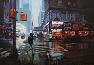 New York cityscape by Baiba Limane