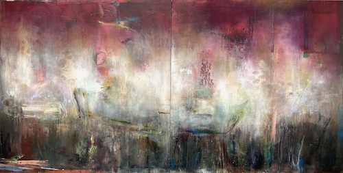abstract painting by Lauren Mantecon