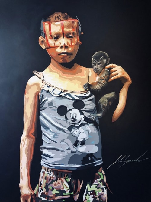 figurative painting by Juan Carlos Cepeda