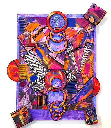 abstract quilt by Sara Miller