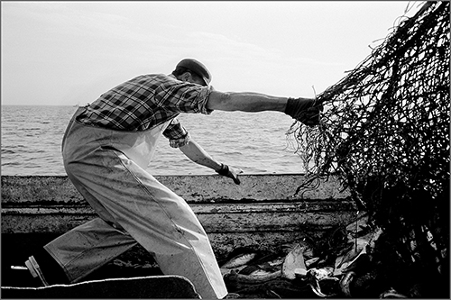 photo of a fisherman by Nubar Alexanian