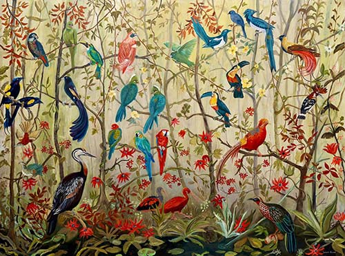 bird painting by Susi Rood