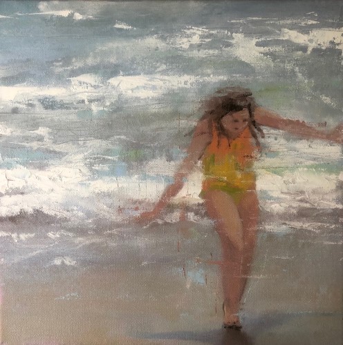 figurative beach scene by Eileen Terrell