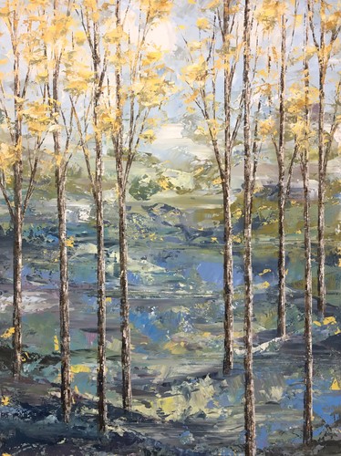 painting of trees by Stephanie Holman Thwaites
