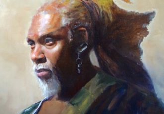 Portrait of JJ, oil painting