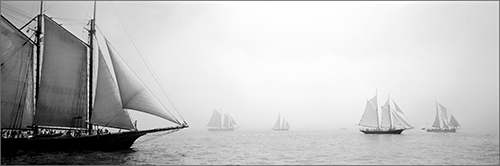 photo of a schooner race by Nubar Alexanian