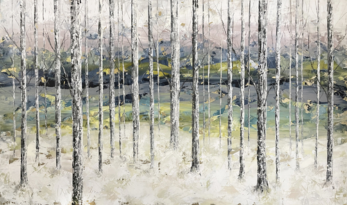 painting of a forest by Stephanie Holman Thwaites