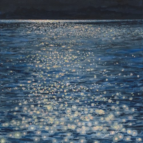 water scape painting by Leslie Chandler