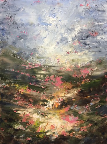 painting of a valley by Stephanie Holman Thwaites