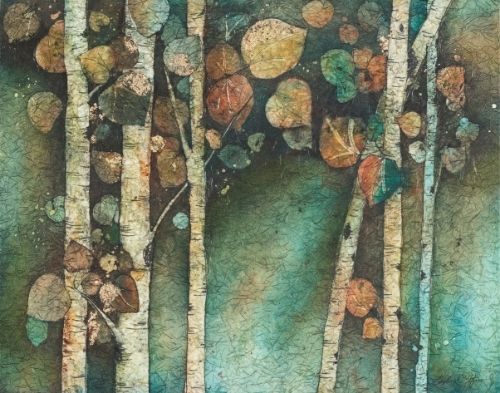 watercolor batik by Laura McElfresh