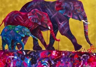 elephant painting by Gabby Avalos