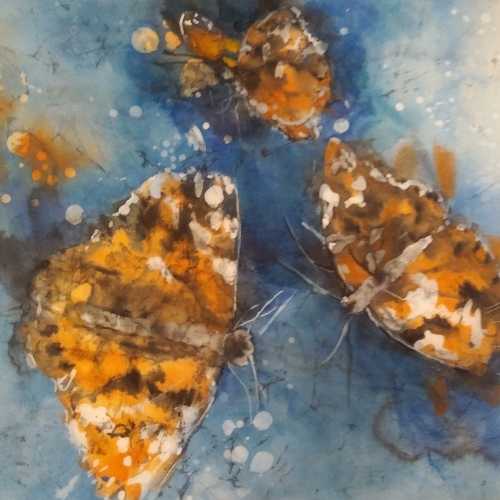 watercolor batik by Laura McElfresh