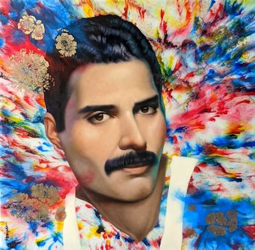 portrait of Freddy Mercury by Richard Stergulz