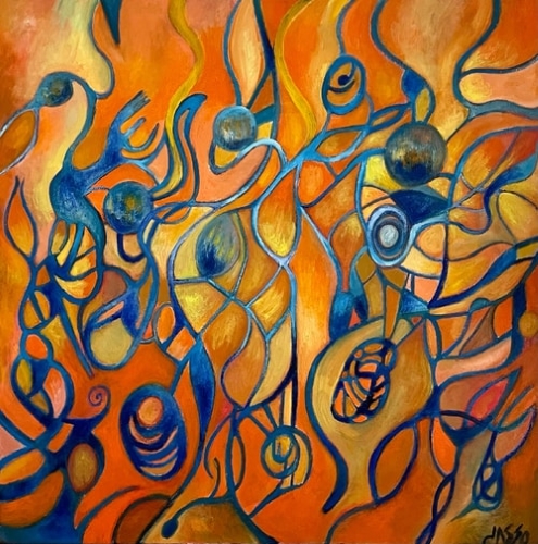 abstract painting by Jacinto Gonzalez Foncerrada (JASSO)