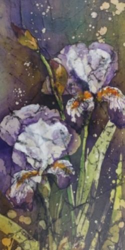 watercolor batik by Laura McElfresh