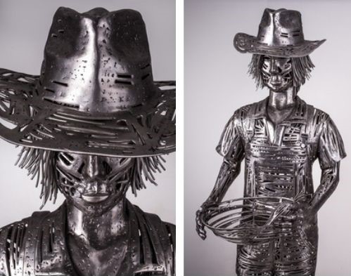 figurative metal sculpture by Yolanda Winfield