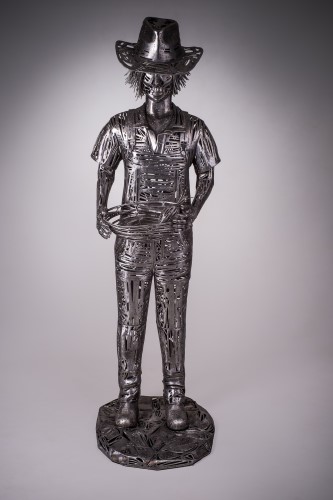 figurative metal sculpture by Yolanda Winfileld