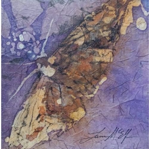 watercolor batik by Laura McElfresh