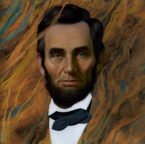 portrait of Abraham Lincoln by Richard Stergulz