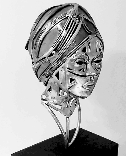 figurative metal sculpture by Yolanda Winfield