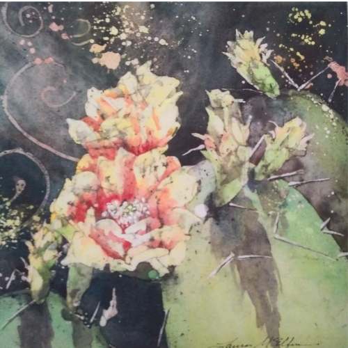 watercolor batik by Laura McElfresh