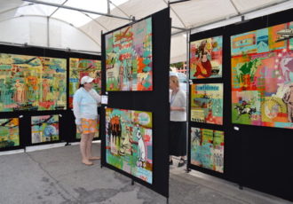 Art show booth