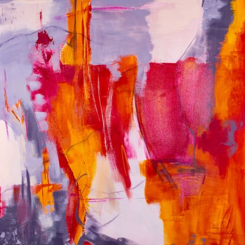abstract painting by Claudia Wiebe