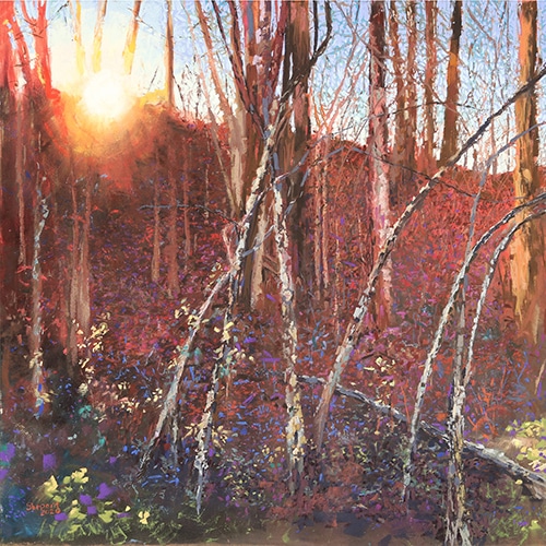 pastel landscape by Linda Shepard