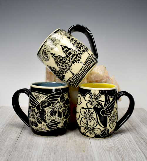 stoneware mugs by Dani Montoya