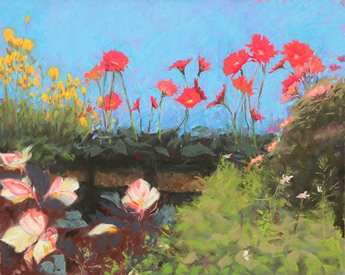 floral pastel by Linda Shepard