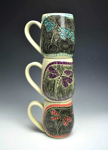 stoneware mugs by Dani Montoya