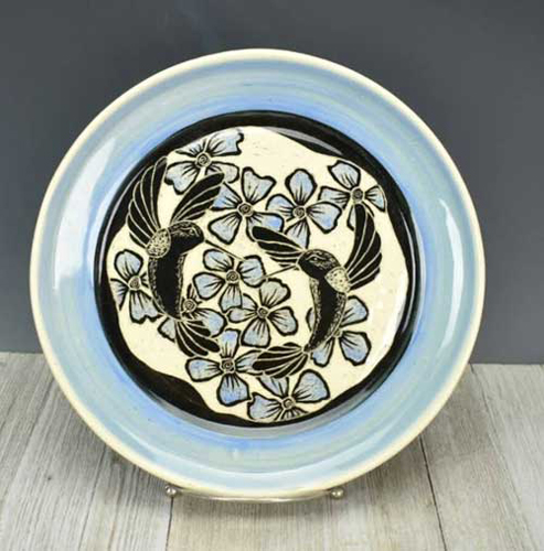 stoneware plate by Dani Montoya