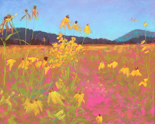 landscape pastel by Linda Shepard