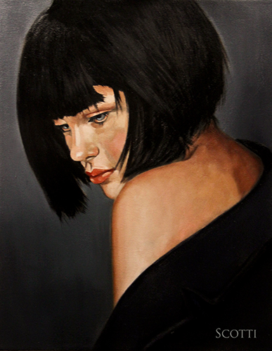 portrait painting by Dorian Vincent Scotti