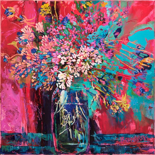 floral painting by Carol Bednarski