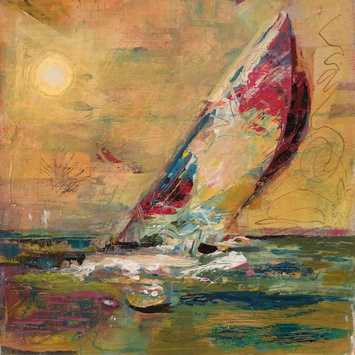sailboat painting by Carol Bednarski