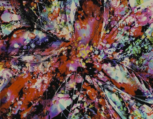 abstract mixed media painting by Tom Psinka