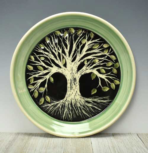 stoneware plate by Dani Montoya