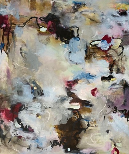 abstract painting by Marli Thibodeau