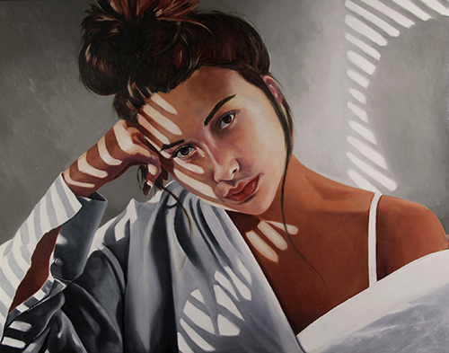 portrait painting by Dorian Vincent Scotti