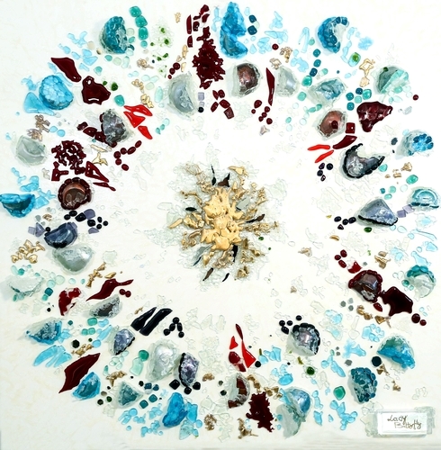 abstract 3D mosaic by Lady Butterfly
